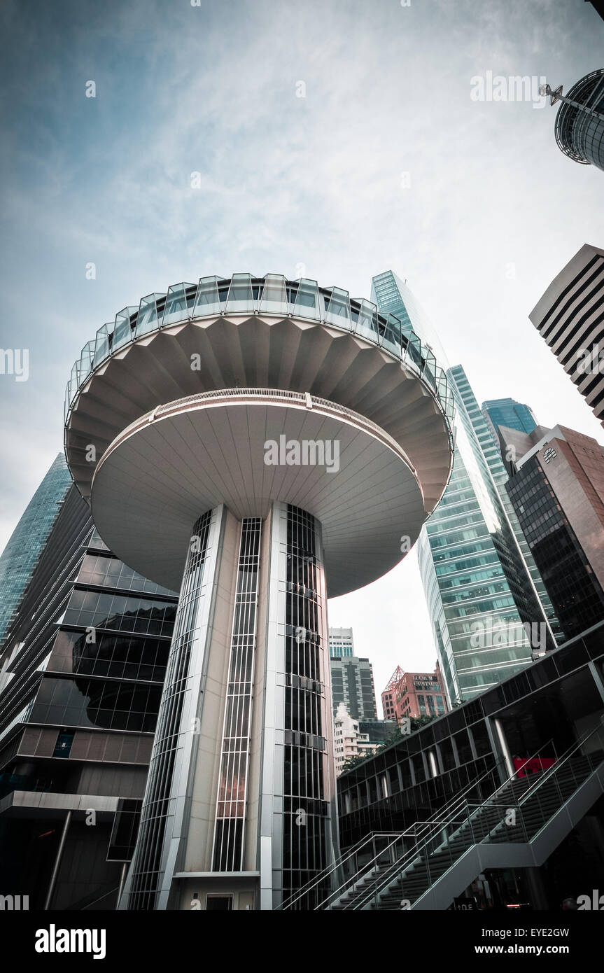 Singapore skyline della città distretto finanziario Foto Stock