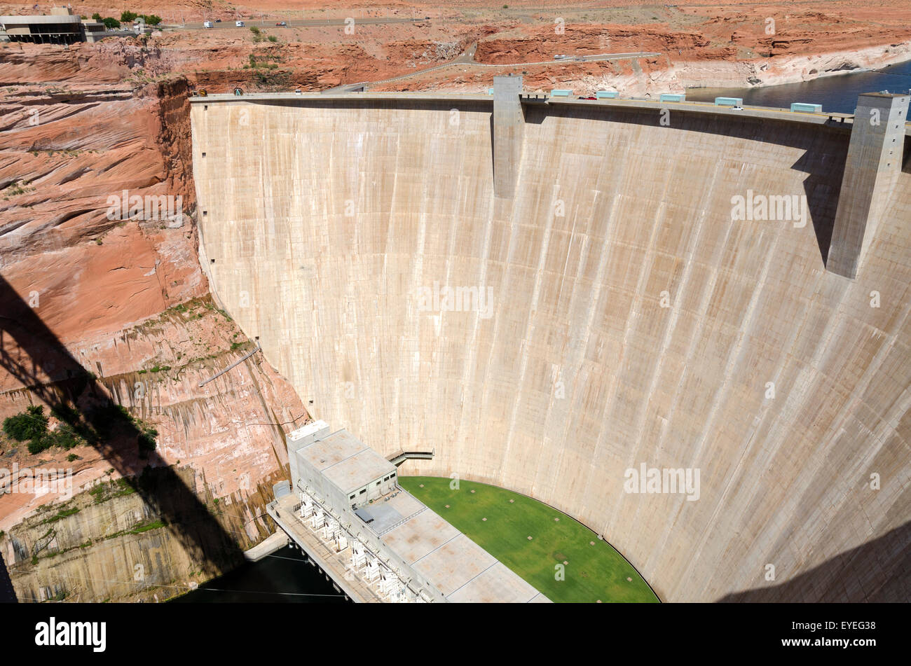 Lago Powell Dam in Arizona in America Foto Stock