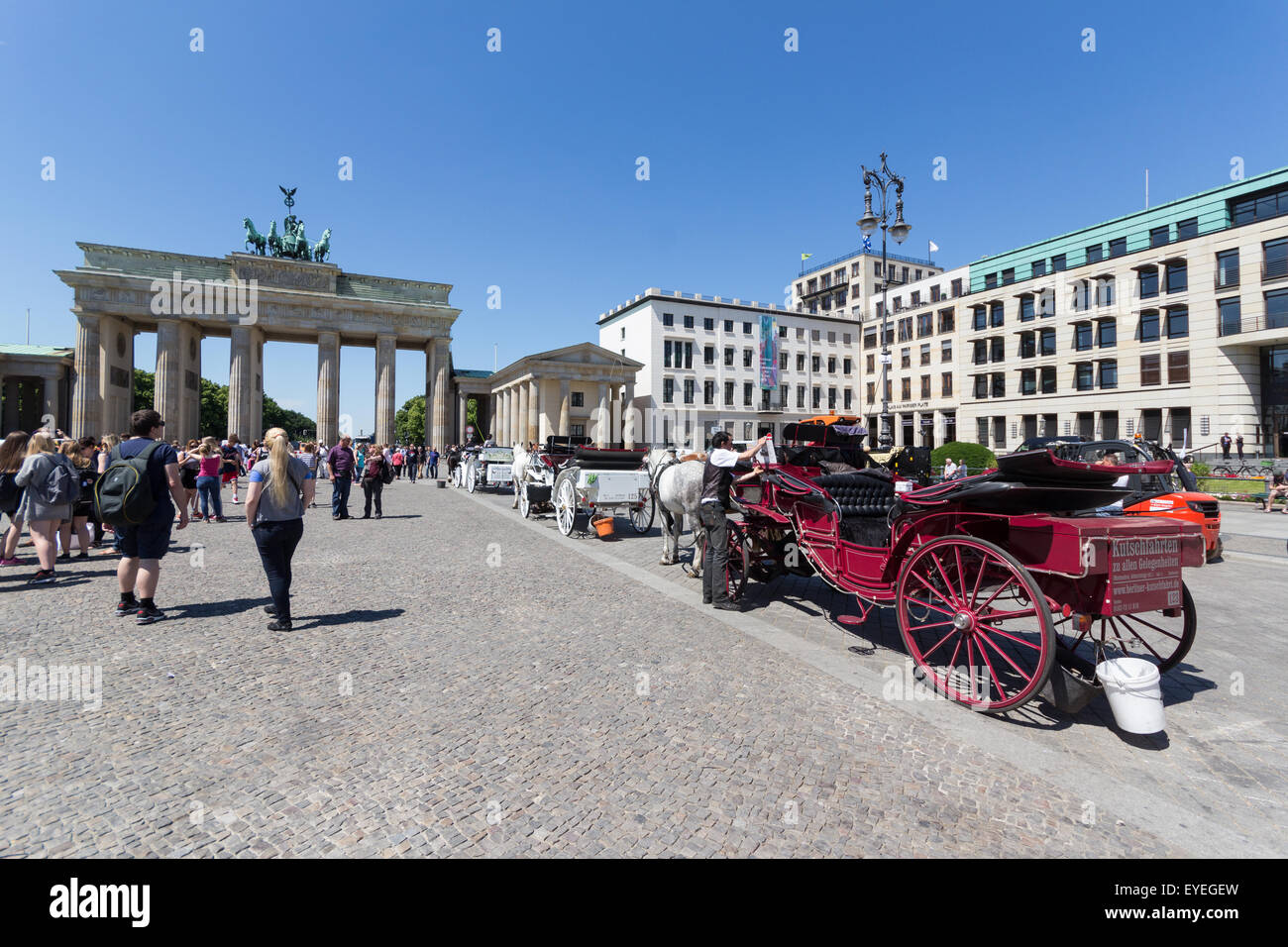 Brandenburger Tor, Berlino Germania - Porta di Brandeburgo Foto Stock