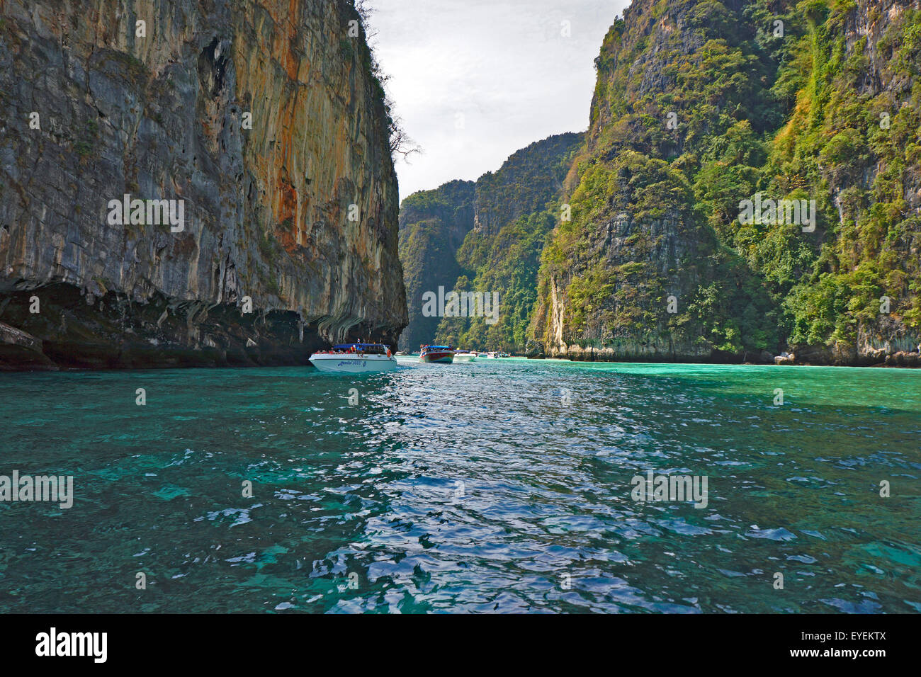 Thailandia Tailandia Koh Phi Phi beach Maya Bay in Koh Phi Phi Leh island Foto Stock