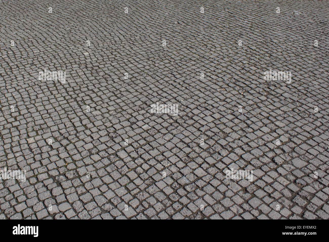Ciottoli pavimentazione di pietra - strada pedonale Foto Stock