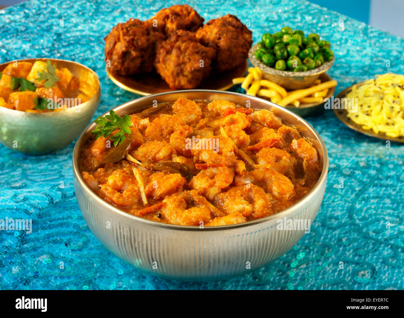 Il MALABAR indiano boreale/gamberetti curry di pesce Foto Stock