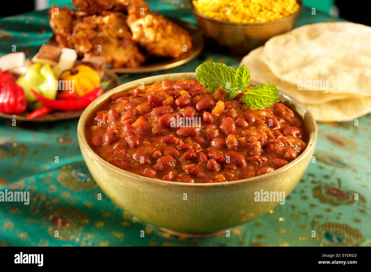 RAJMA INDIANO CURRY Foto Stock