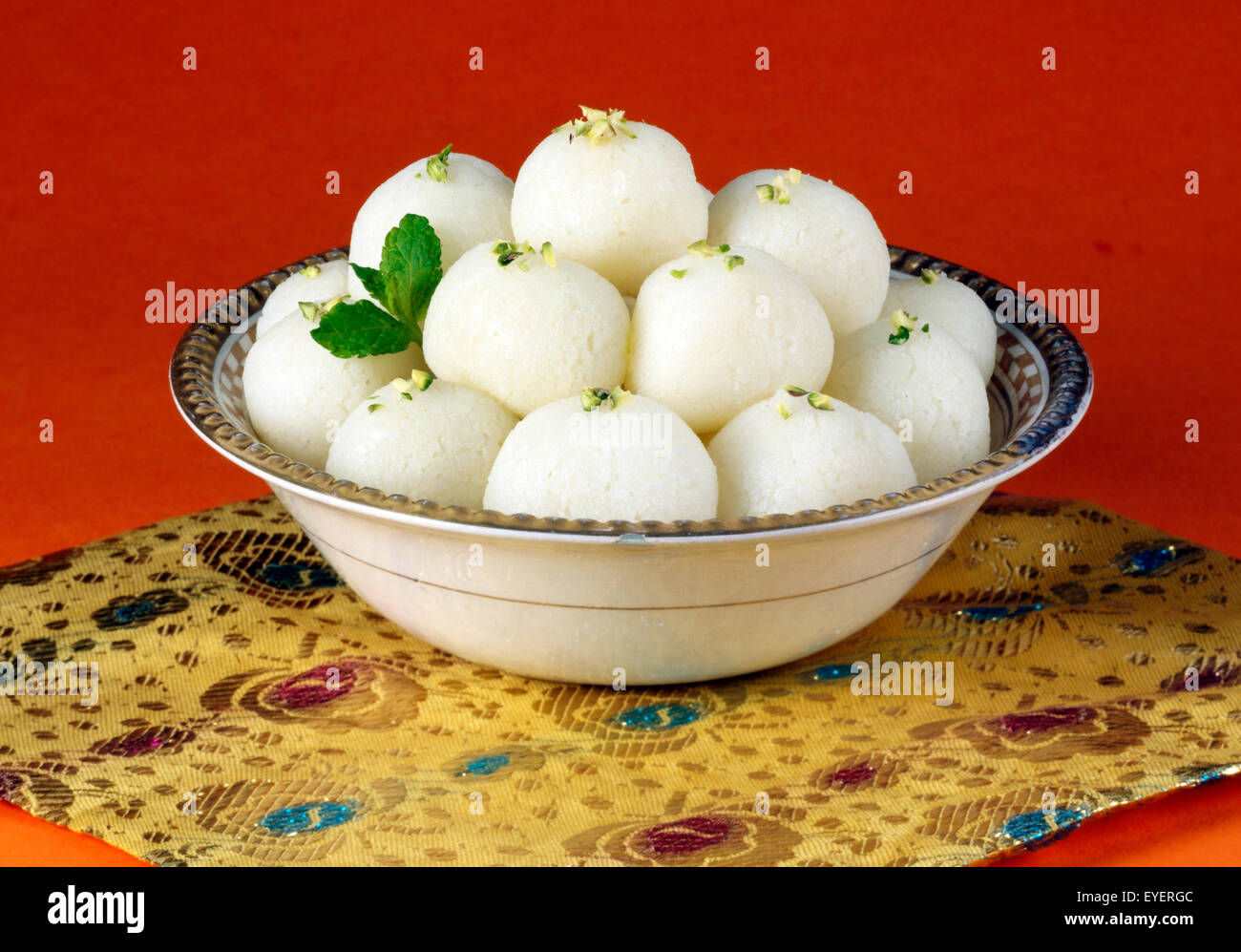 INDIAN RASGULLA DESSERT Foto Stock