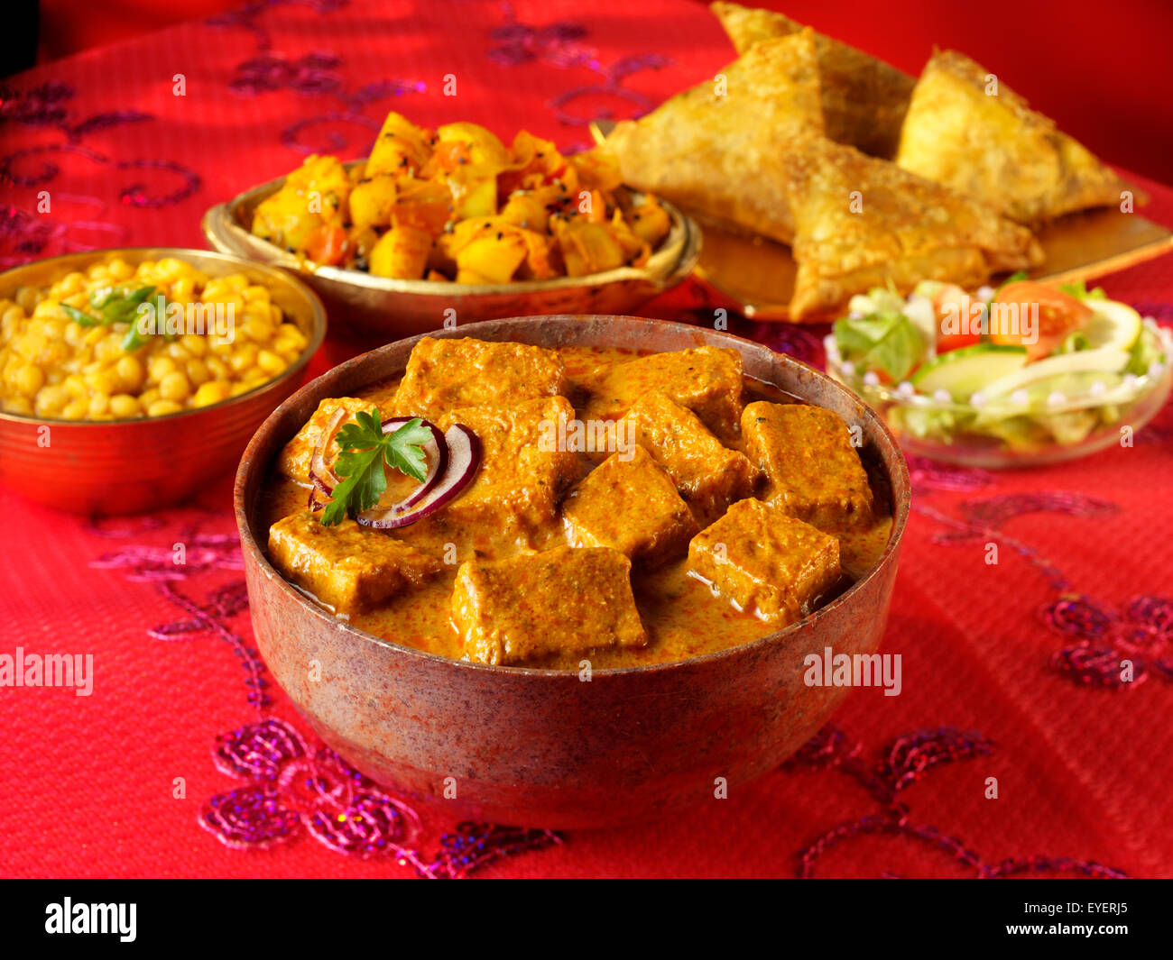 INDIAN SHAHI PANEER CURRY Foto Stock