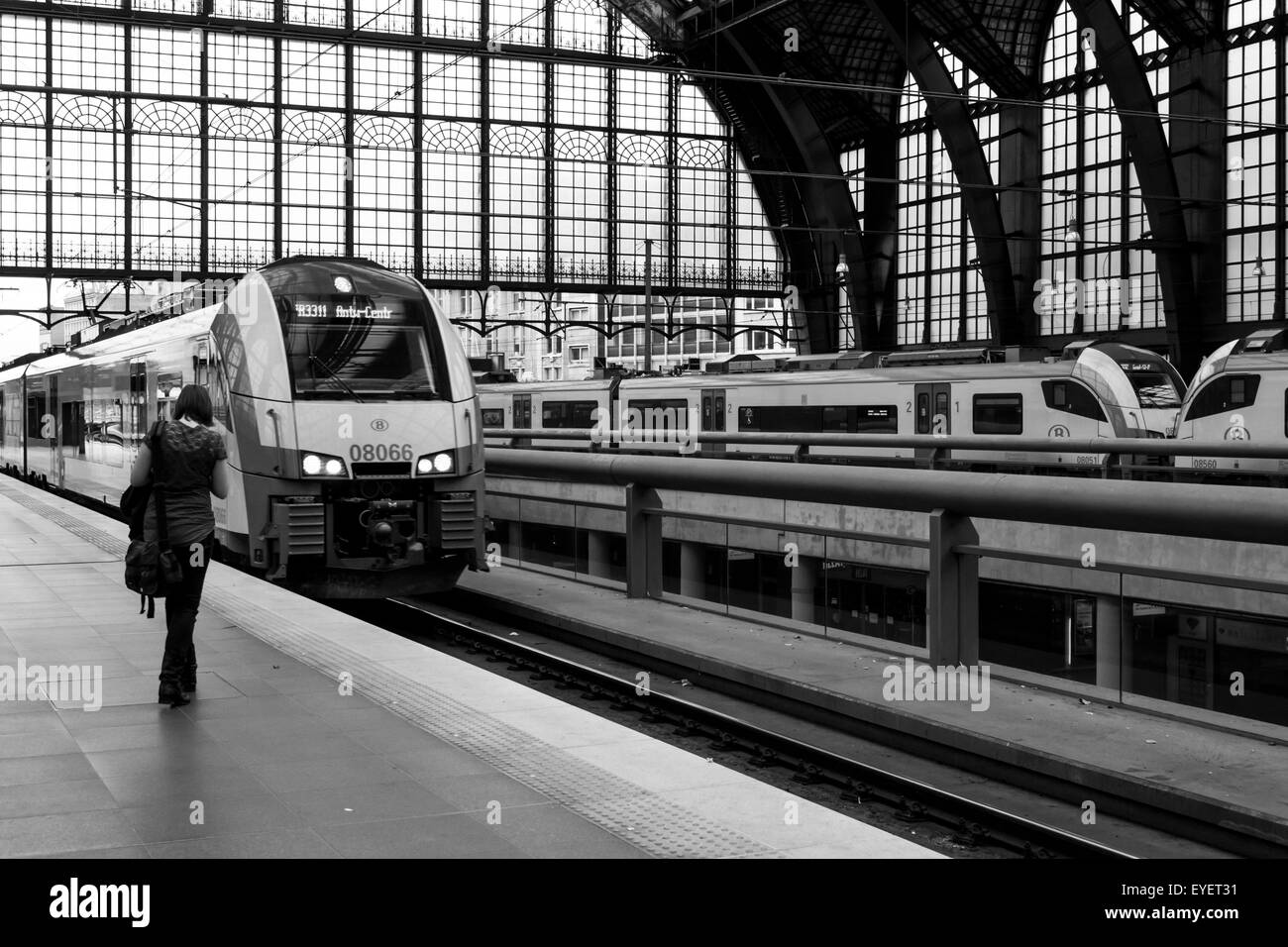 Stazione Centrale di Antwerp Foto Stock