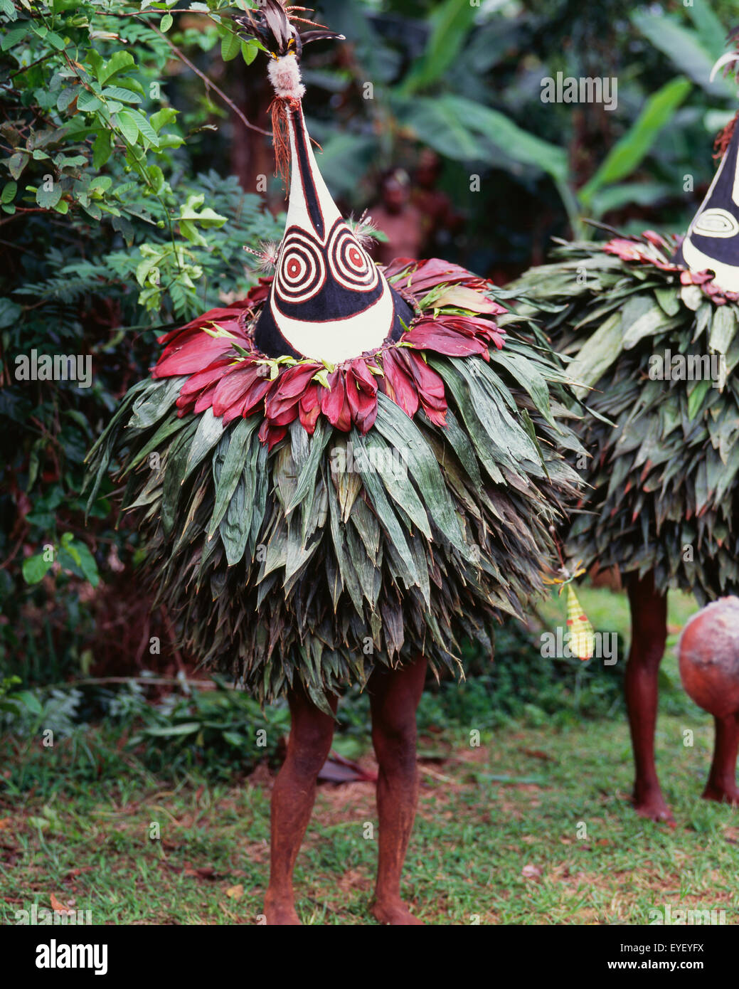 Gli artisti interpreti o esecutori Duk-Duk; East New Britain, Papua Nuova Guinea Foto Stock