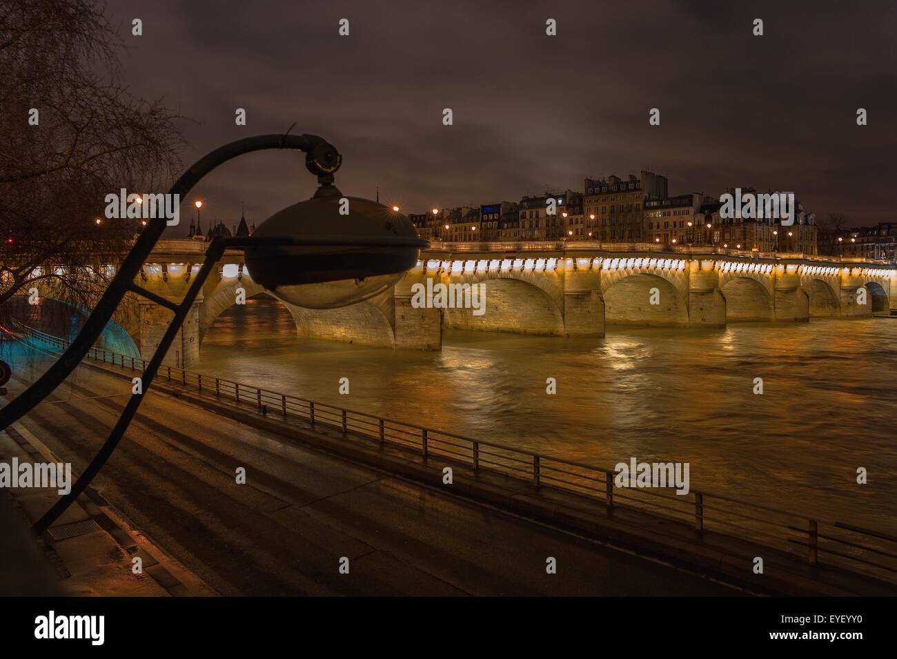 Il Pont Neuf è, malgrado il suo nome, il più antico ponte già esistente a Parigi. Esso attraversa la Senna alla punta occidentale dell'Ile de la Cite. 26/12/2012 - Sylvain Leser Foto Stock