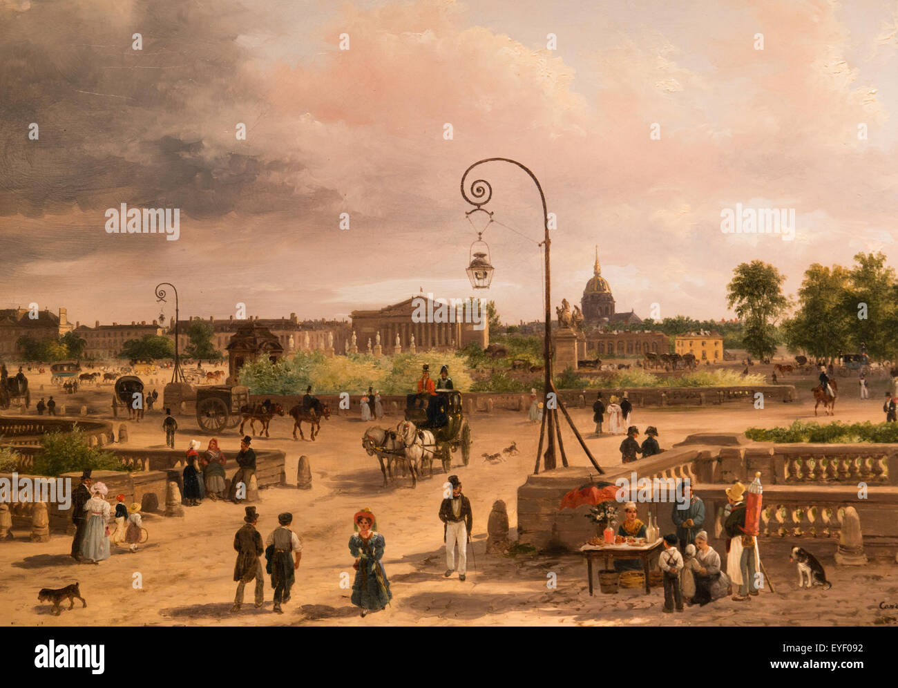 La Place Louis XVI (actual place de la Concorde) 17/10/2013 - XIX secolo collezione Foto Stock