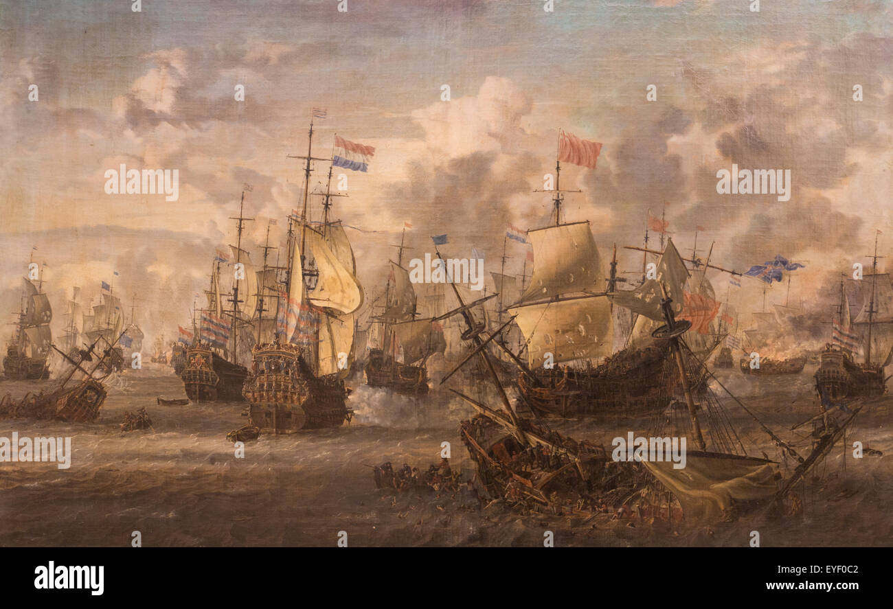Episodio di quattro giorni di battaglia, Giugno 1666 07/12/2013 - XVII secolo raccolta Foto Stock