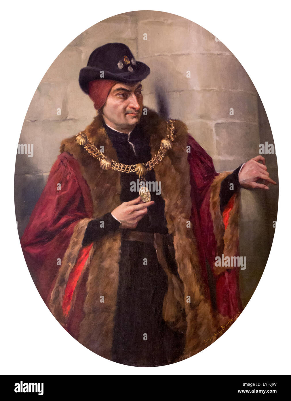Luigi XI (1423-1453), fondatore della parrocchia di San Michele ordine 07/12/2013 - xx secolo raccolta Foto Stock