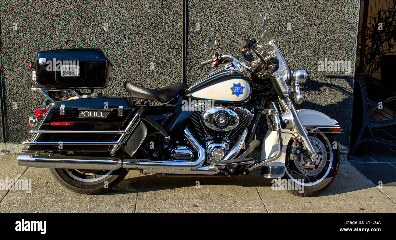 Polizia moto , San Francisco Foto Stock