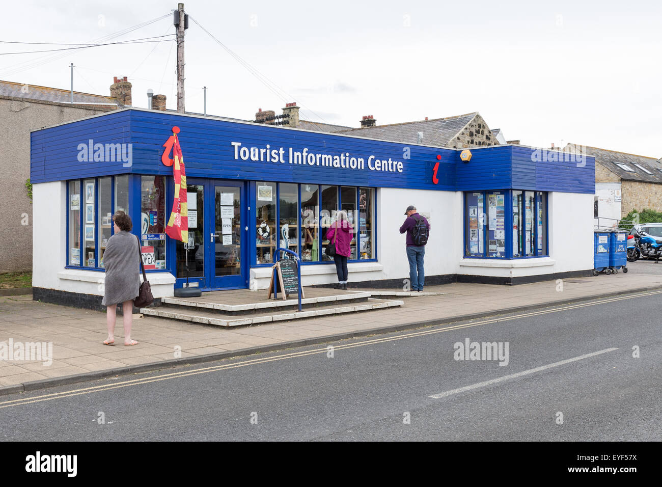 Seahouses, un resort per vacanze sulla Costa Nord Est del Northumberland. È famosa per le sue escursioni in barca per le isole farne Foto Stock