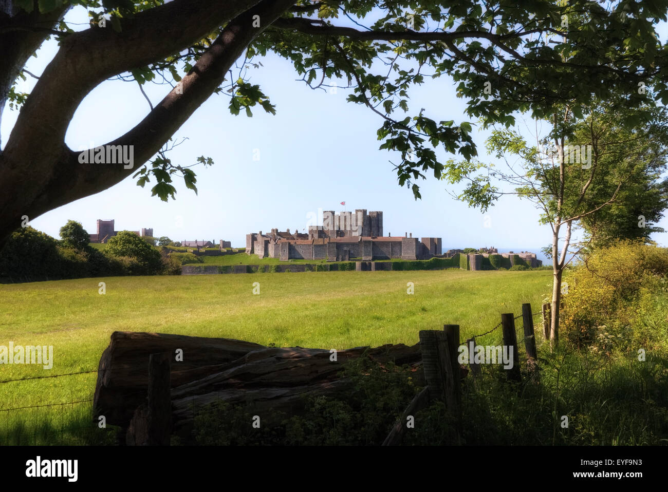 Il castello di Dover, Dover, Kent, England, Regno Unito Foto Stock