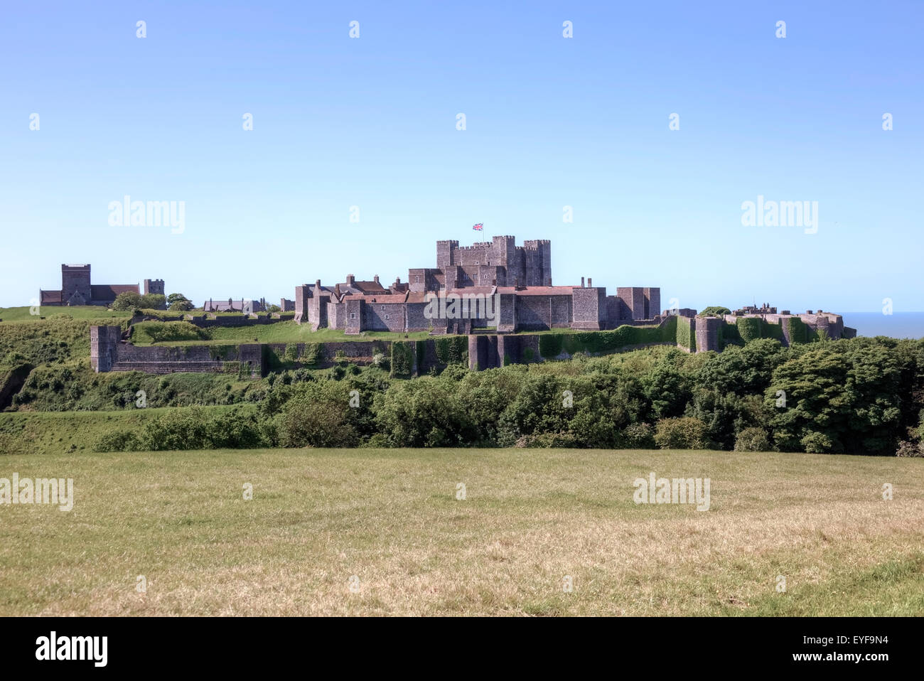 Il castello di Dover, Dover, Kent, England, Regno Unito Foto Stock
