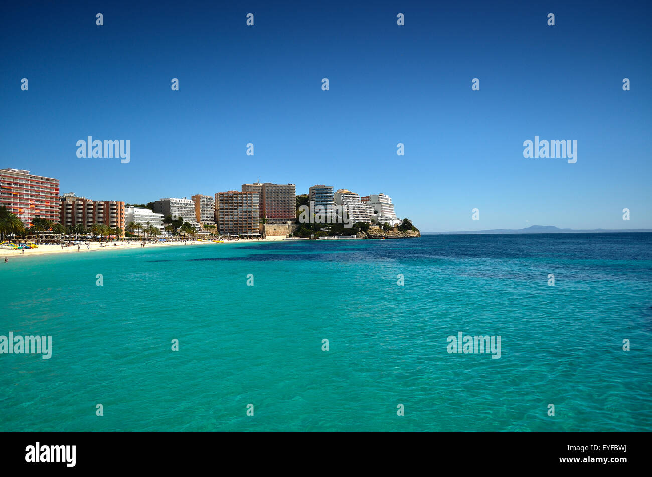 Hotel in riva al mare Foto Stock