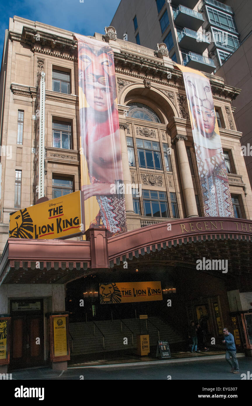 Regent Theatre a 191 Collins St, Melbourne, Victoria, Australia Foto Stock