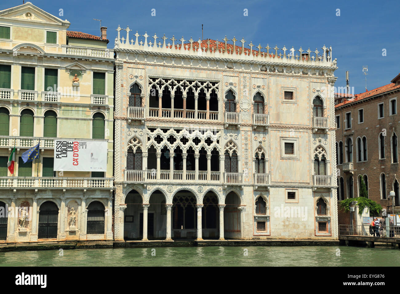 Palazzo Ca' d'Oro palazzo sul Canal Grande a Venezia, Italia Foto Stock