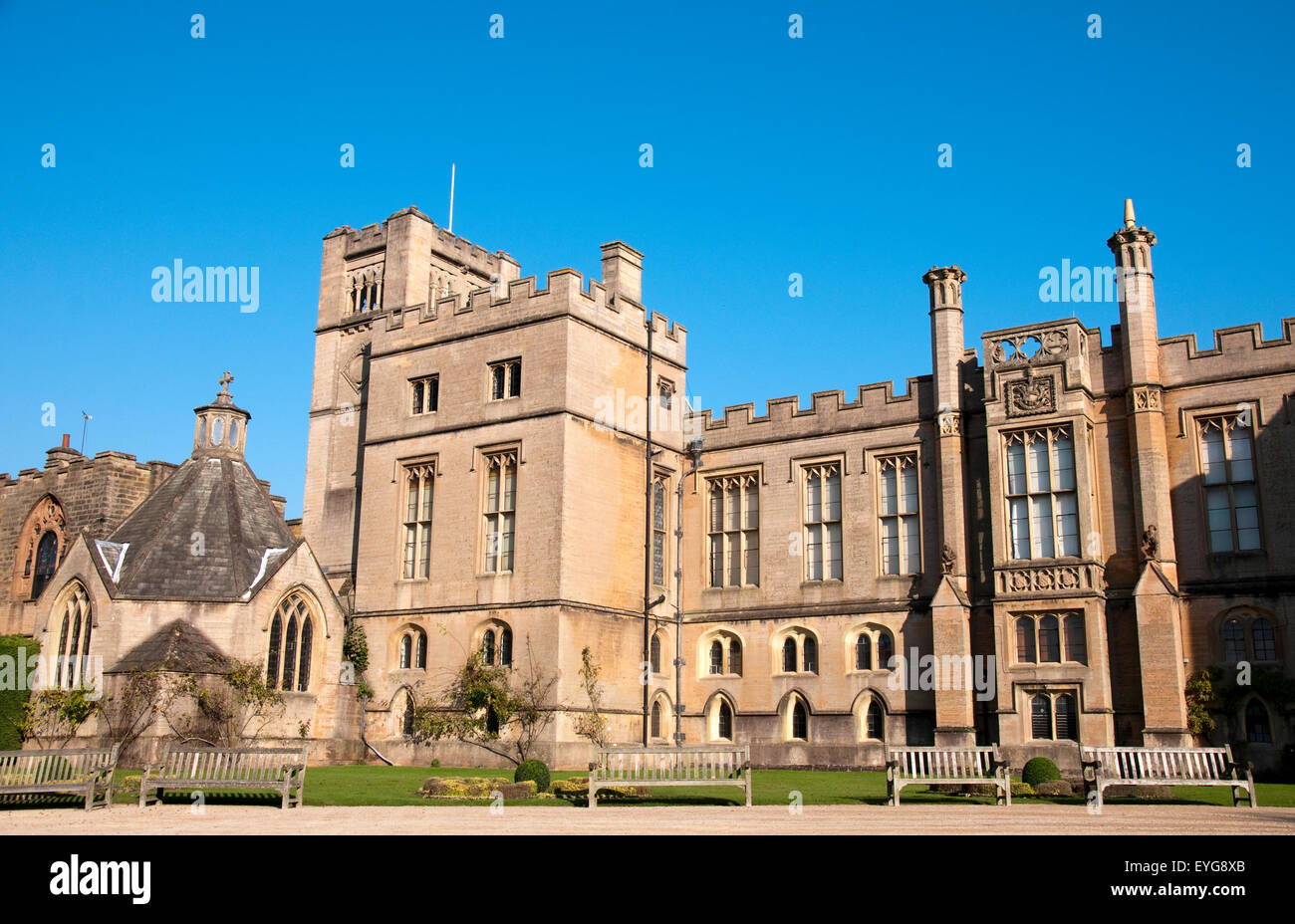 La Newstead Abbey, Nottinghamshire England Regno Unito Foto Stock