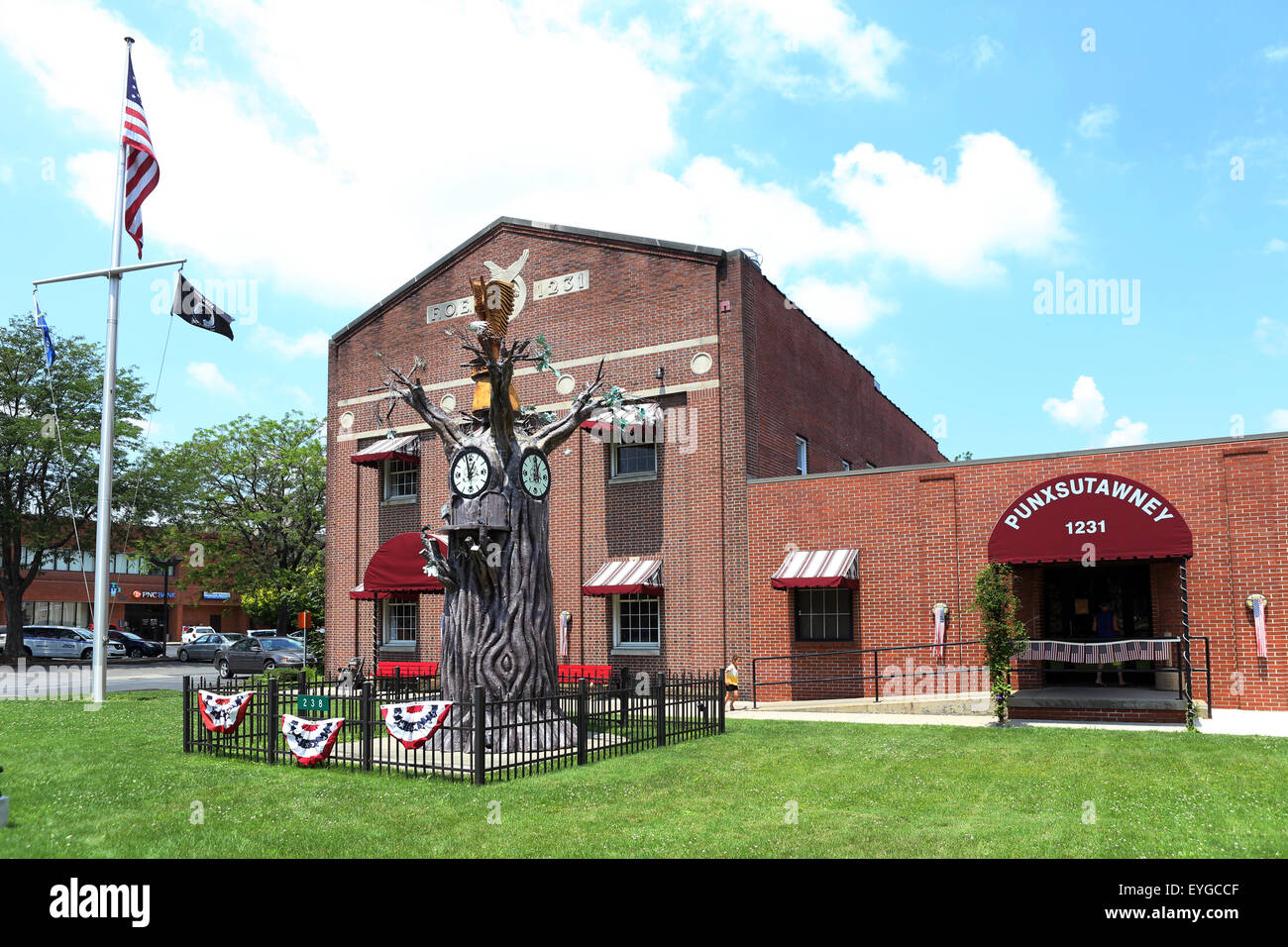 Punxsutawney, Stati Uniti, casa della American Eagles Club Foto Stock