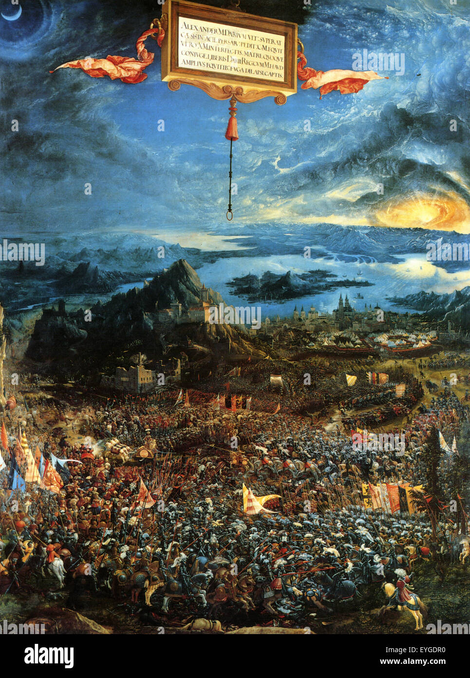 Albrecht Altdorfer - La Battaglia di Isso - XVI secolo - Fiammingo Foto Stock