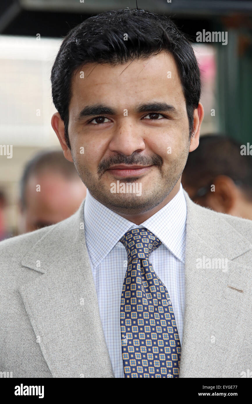 Parigi, Francia, Sheikh Hamid bin Joaan al Thani, proprietario del cavallo Foto Stock