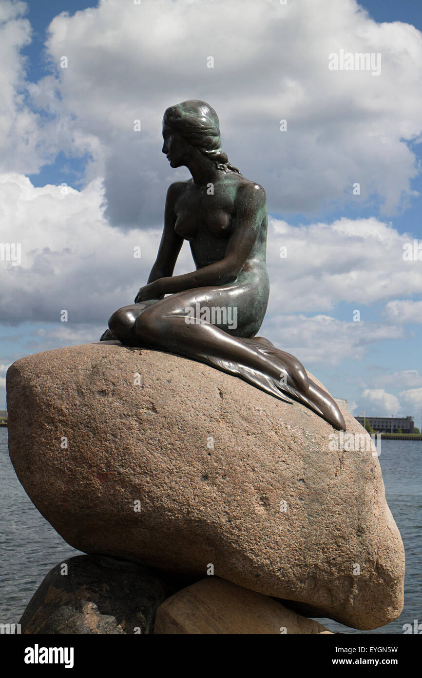 Il Liittle Mermaid, Copenhagen, Danimarca Foto Stock