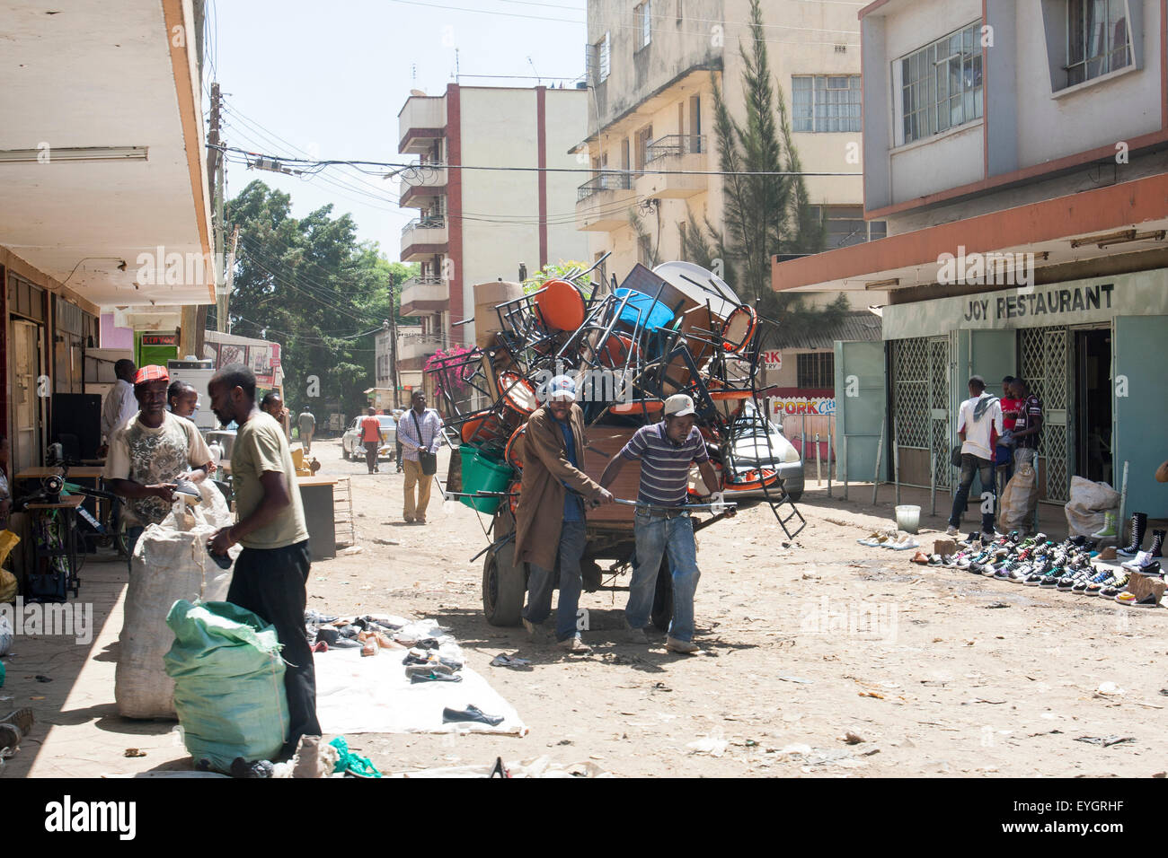 In movimento il Kenya stile. Foto Stock