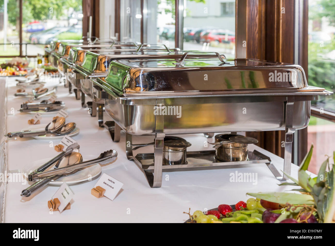 Gruppi di buffet nel ristorante di lusso, il fuoco selettivo Foto Stock