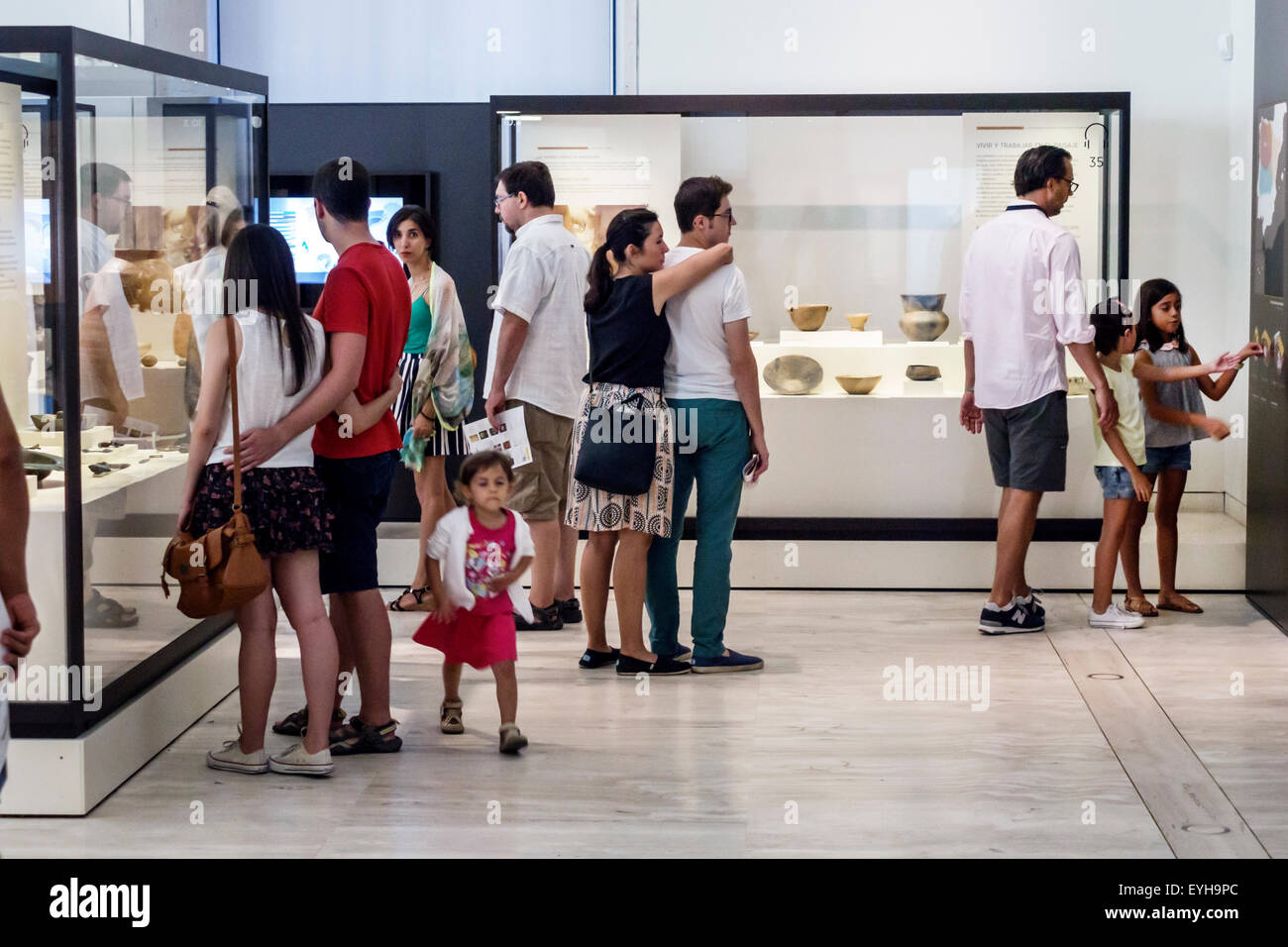 Madrid Spagna,Europa,spagnolo,Recoletos,Salamanca,Calle de Serrano,Museo Arqueologico Nacional,Museo Archeologico Nazionale,interno,espositiva ex Foto Stock