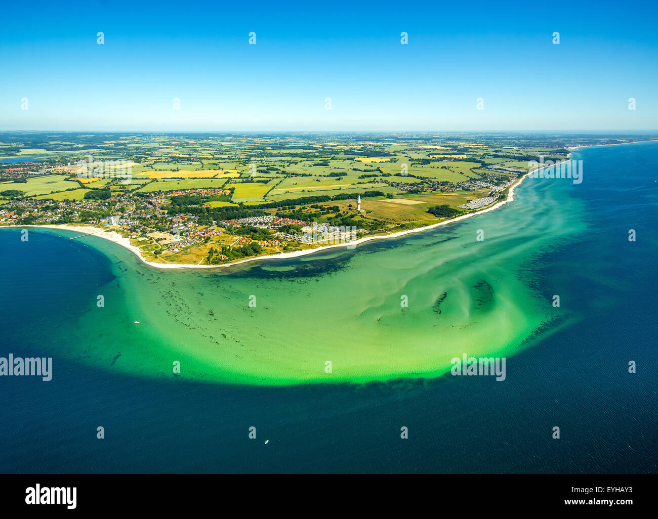 Pelzerhaken, del Mar Baltico e della baia di Lubecca, Neustadt in Holstein, Schleswig-Holstein, Germania Foto Stock