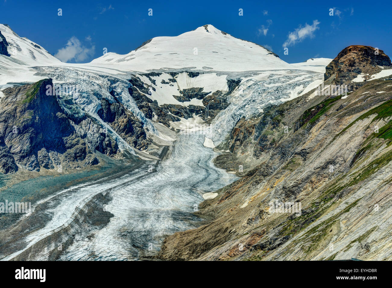 Alpi, ghiacciaio Grossglockner Foto Stock