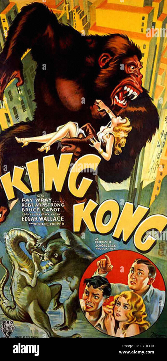 King Kong - 1933 - Poster del filmato Foto Stock