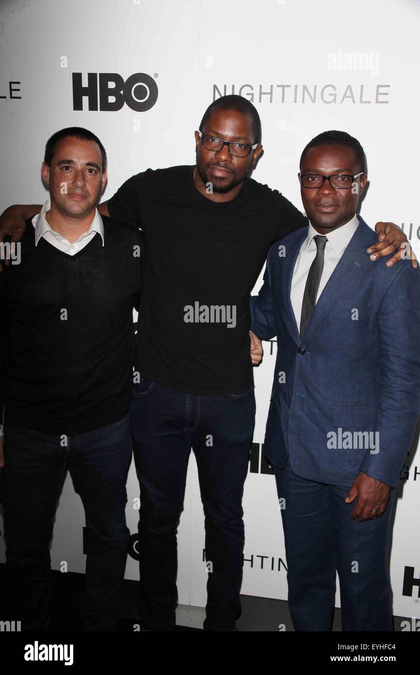 HBO host a screening privato di 'usignolo" dotate di: Direttore, Elliott Lester, Neil Drumming, moderatore, David Oyelowo dove: NYC, New York, Stati Uniti quando: 28 maggio 2015 C Foto Stock