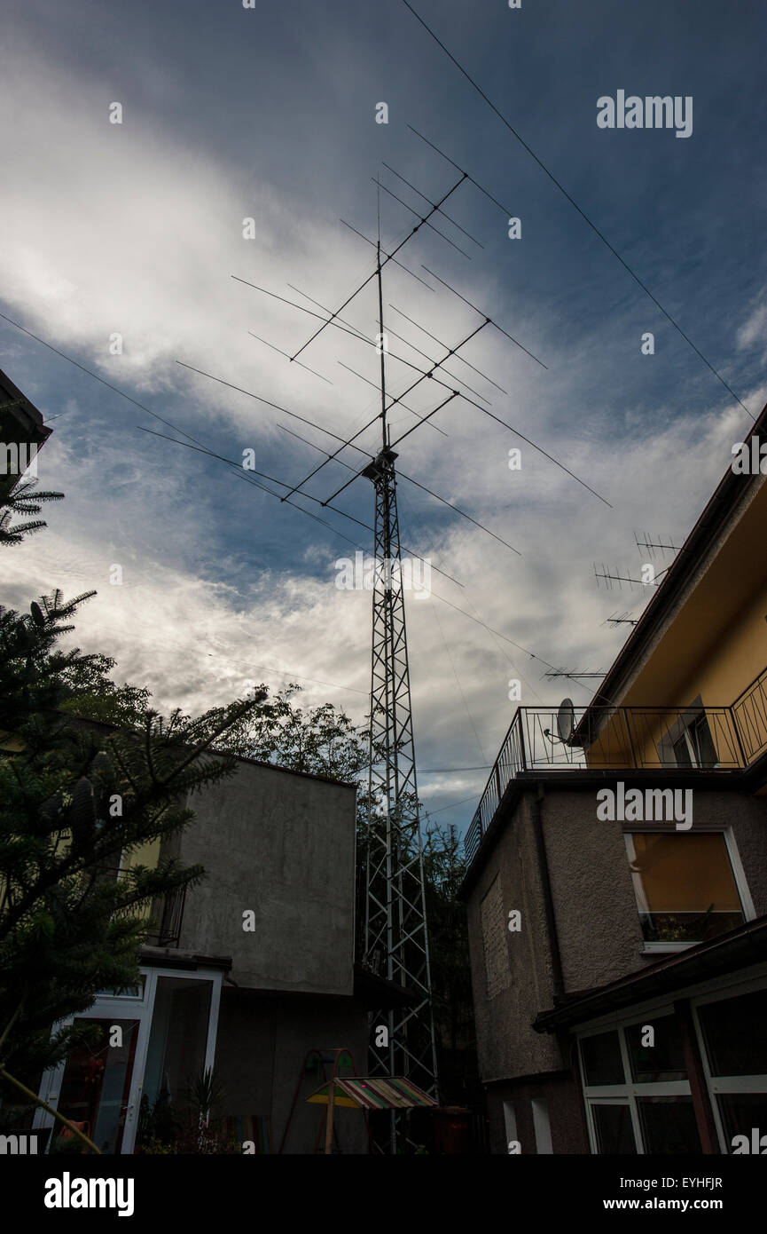 Amateur Radio station nel sud della Polonia. Foto Stock