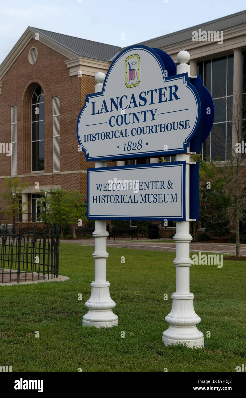 Lancaster County Historical Courthouse SC USA Foto Stock