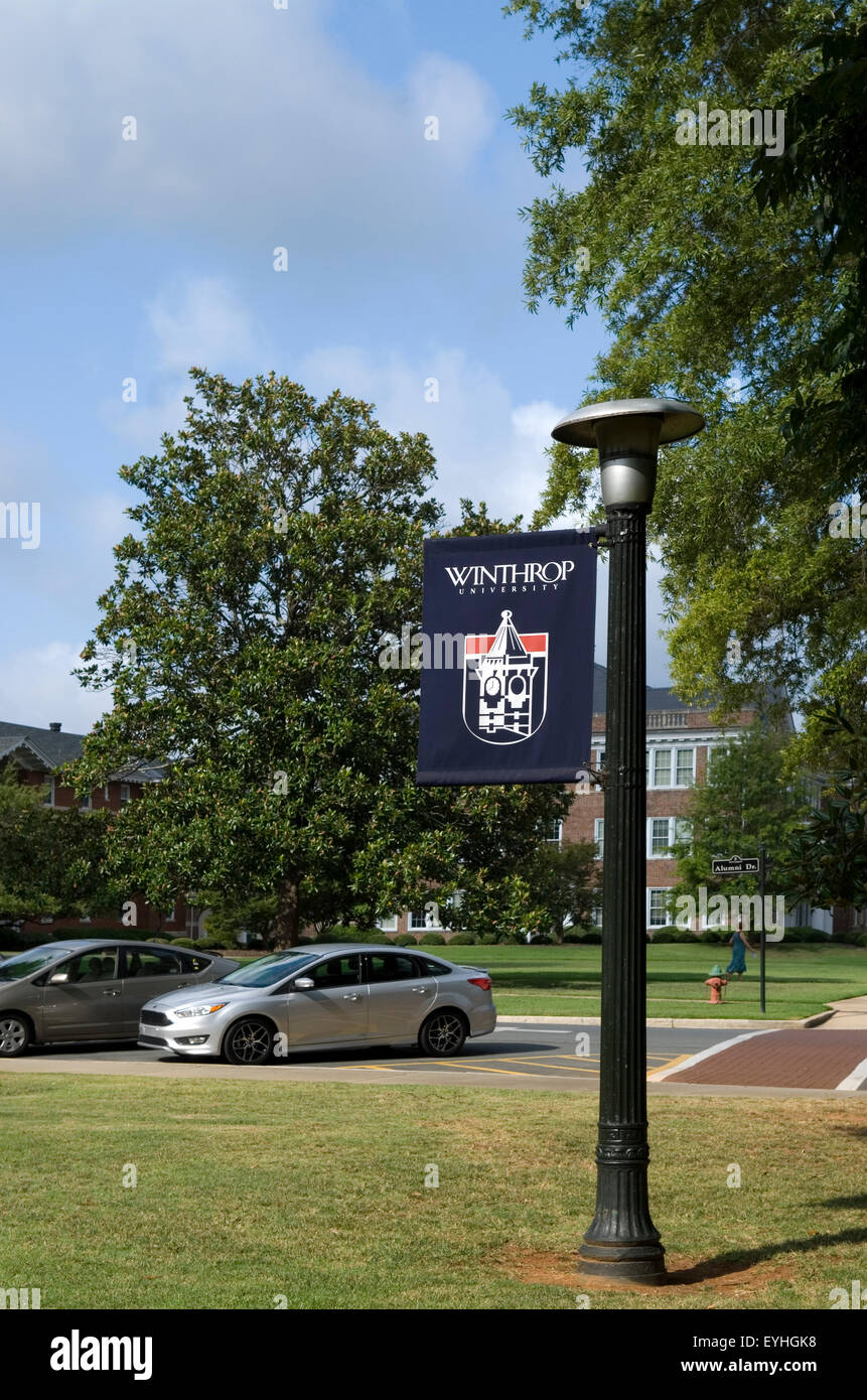 Winthrop University Rock Hill SC USA Foto Stock