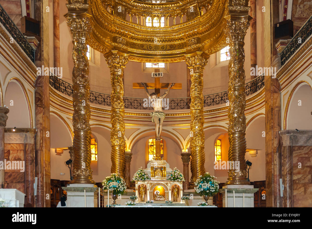 Altare della nuova Cattedrale di Cuenca, Ecuador Foto Stock