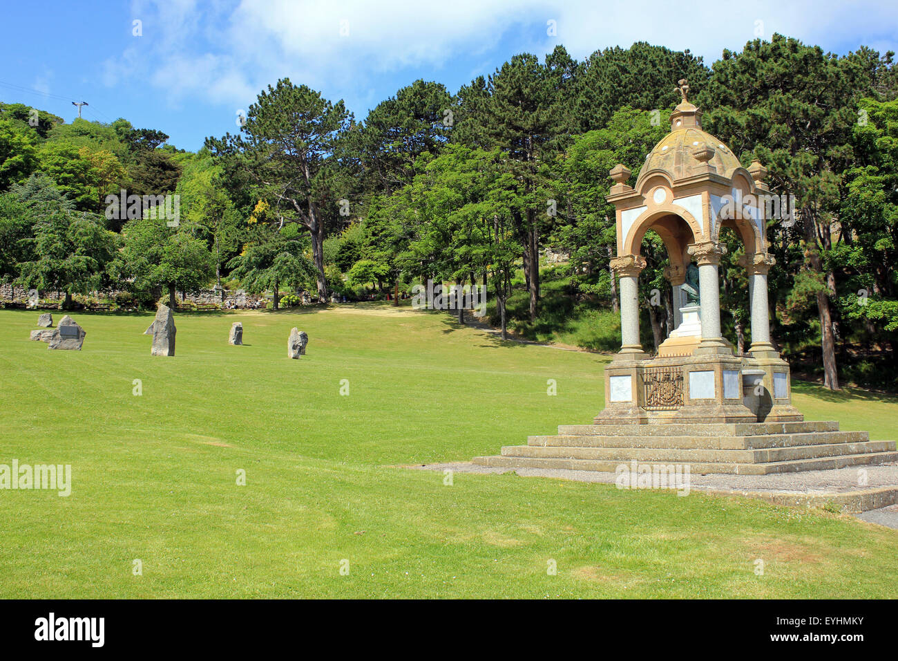 Happy Valley Park a Llandudno, Galles Foto Stock