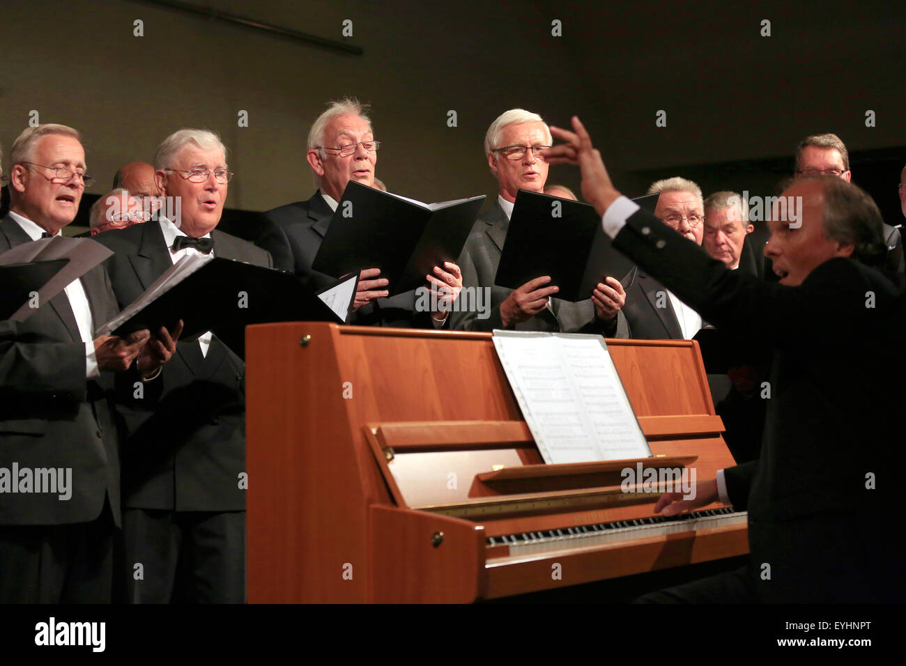 Bottrop, Germania, cantare Giorno della canzone, coro della chiesa di San Giovanni nel Brauhaus am Ring Foto Stock