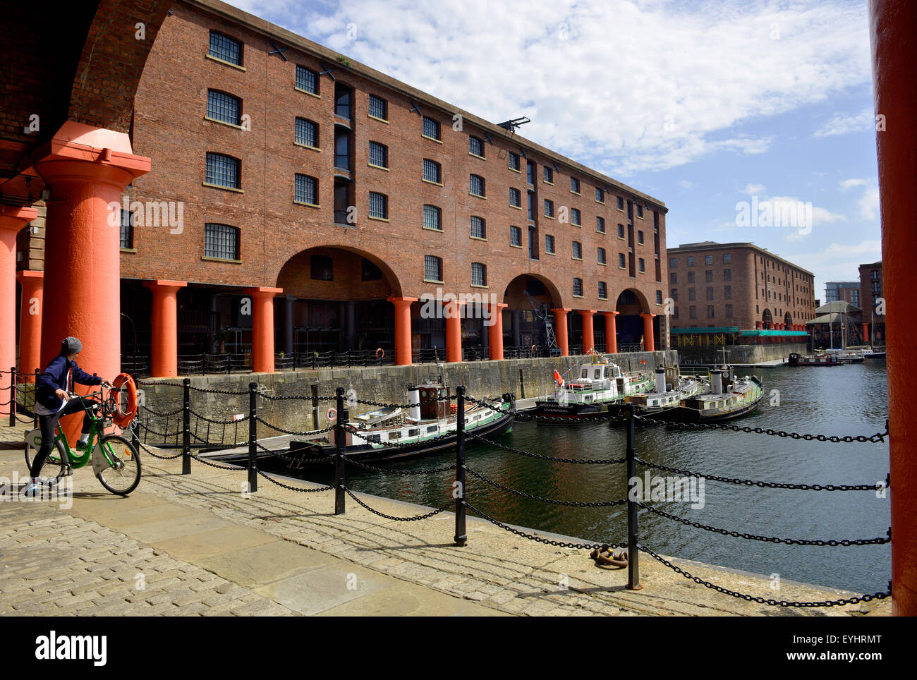 L'Albert Dock, la città di Liverpool, Gran Bretagna, Regno Unito Foto Stock