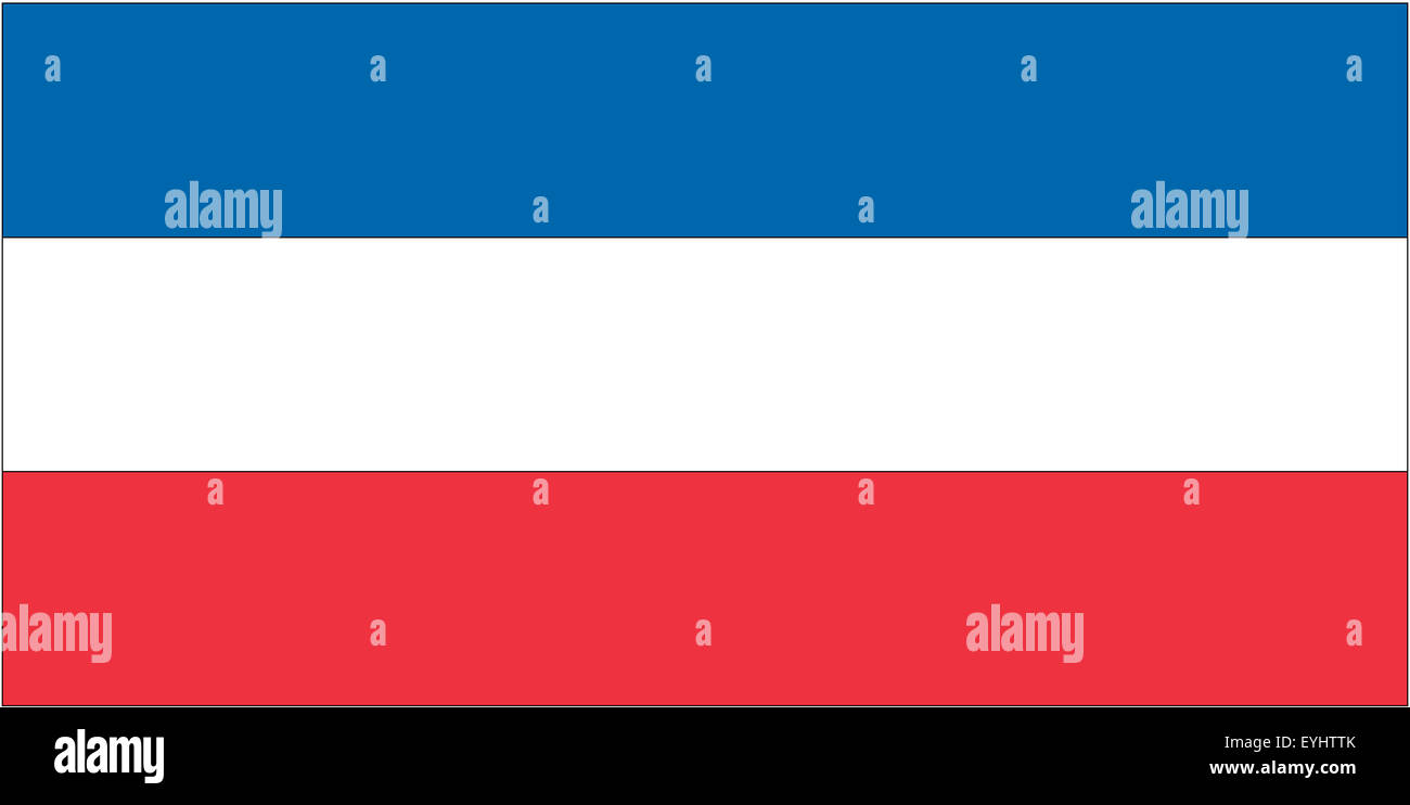 Fahne: Serbien/ bandiera: Serbia. Foto Stock