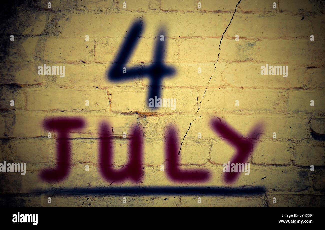 Il 4 luglio del concetto Foto Stock