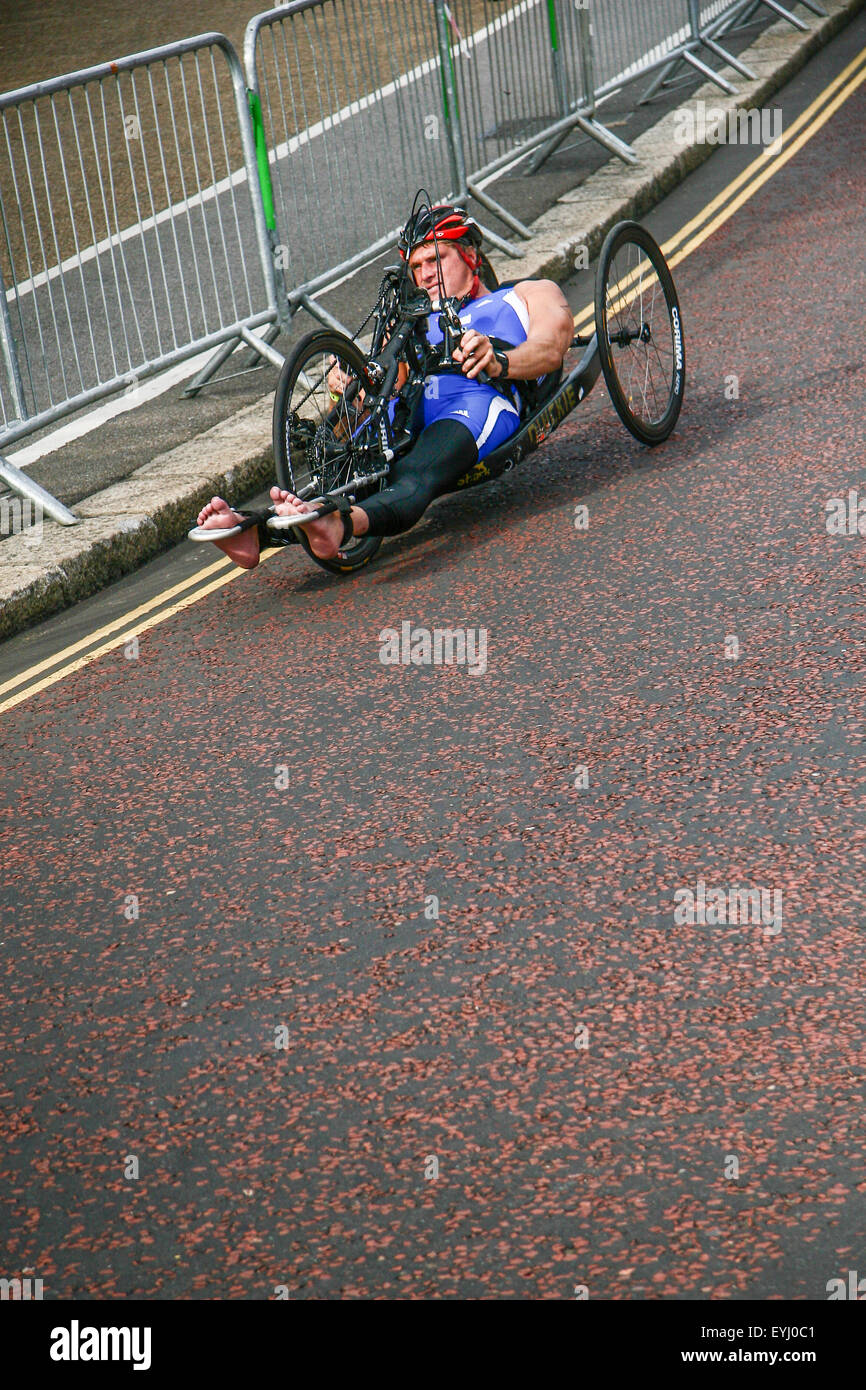 Destrogira Energy Triathlon - ITU World Championship Series di Londra- Paratriathlon Foto Stock