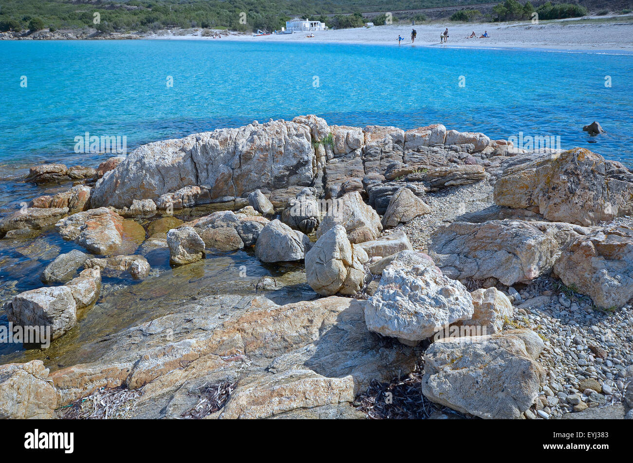Sardegna Italia Spiaggia Di Cala Sabina Vicino Golfo
