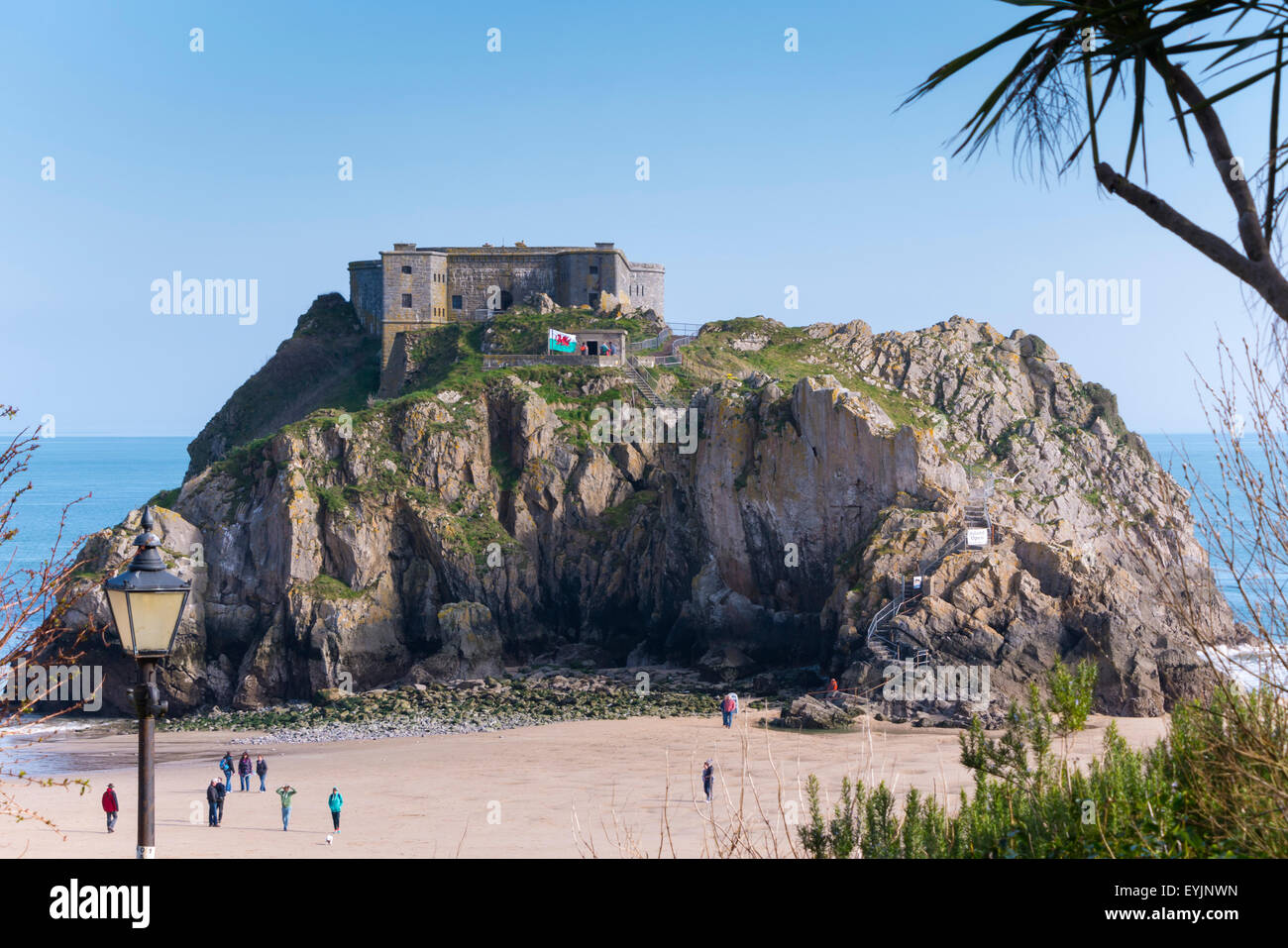 St Catherines Isola Tenby Pembrokeshire Wales Foto Stock