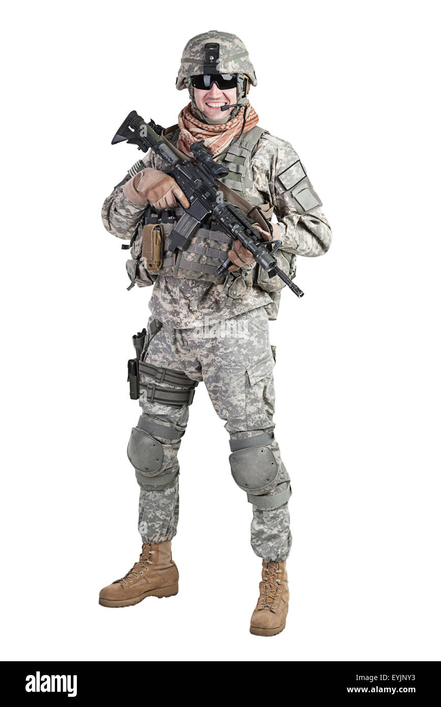 Paracadutista airborne fanteria Foto Stock