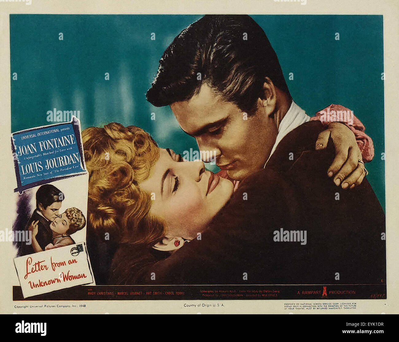 Lettera da una donna sconosciuta - poster del filmato Foto Stock