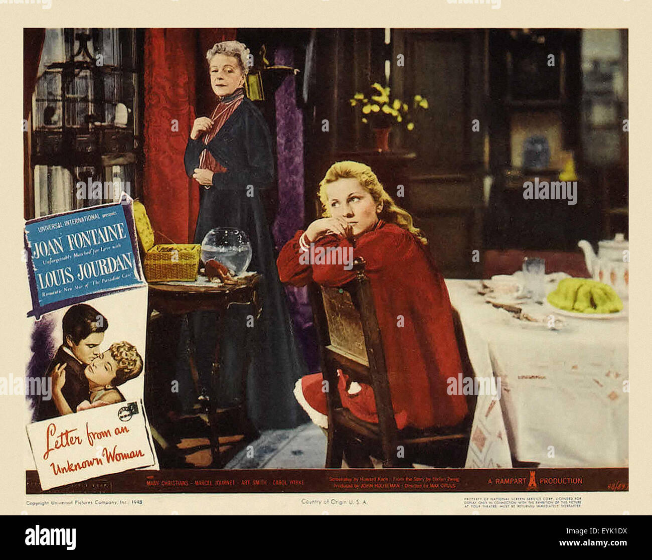 Lettera da una donna sconosciuta - poster del filmato Foto Stock