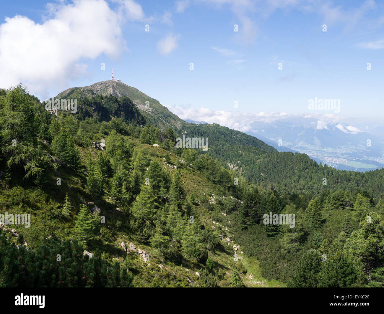 Visualizzare Patscherkofel a Innsbruck in Tirolo, Austria Foto Stock